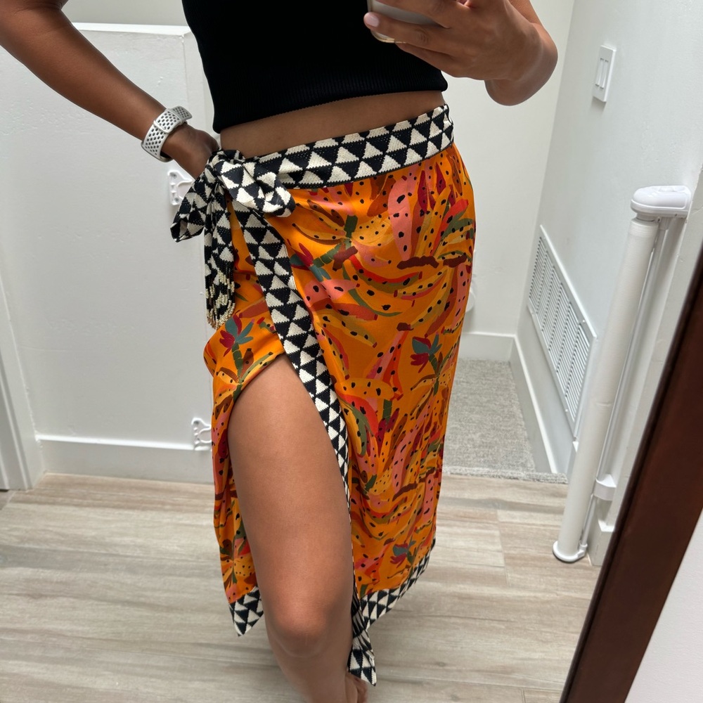 Farm Rio Tropical Wrap Skirt
